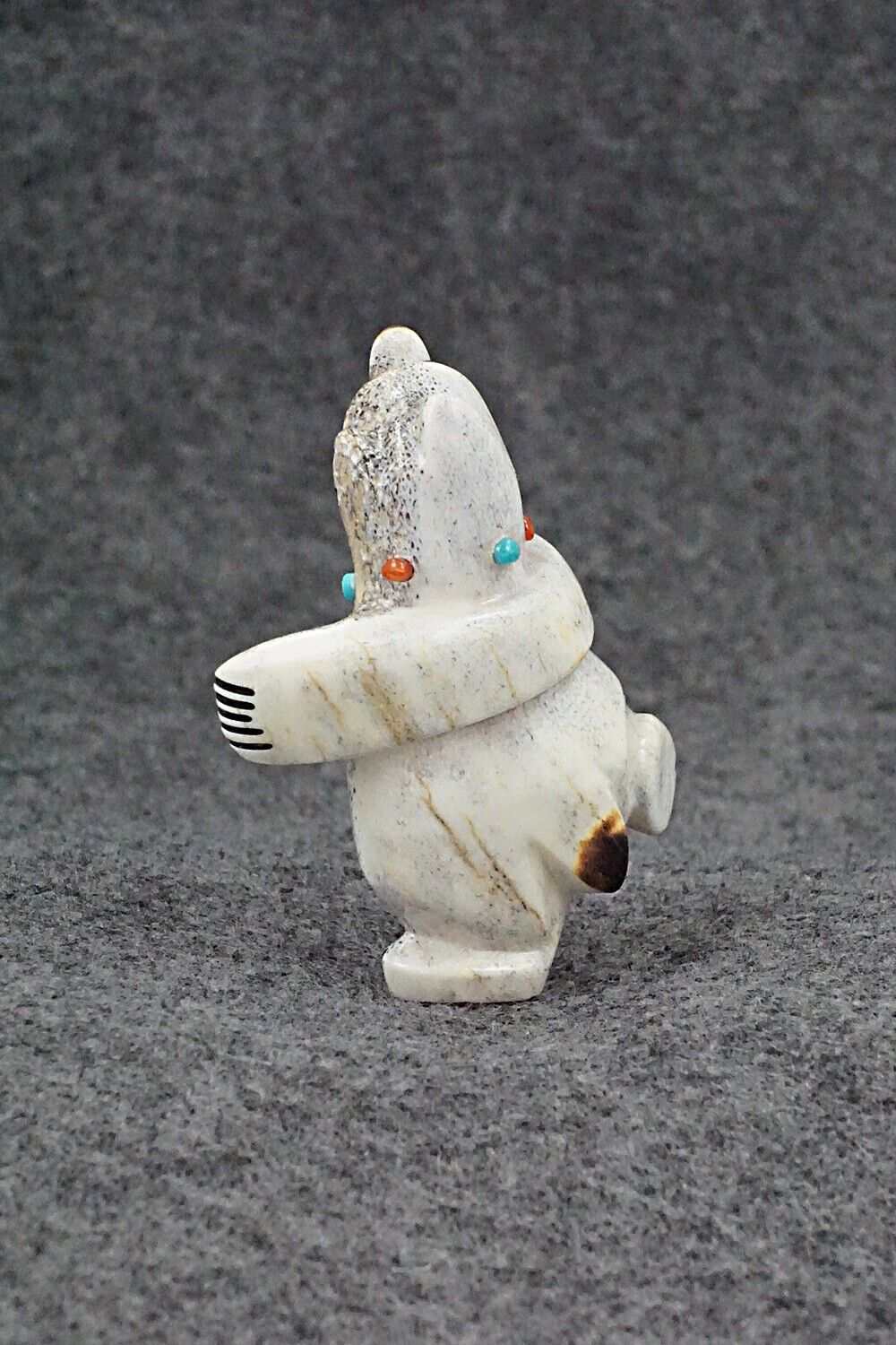 Dancing Bear Zuni Fetish Carving - Claudia Peina