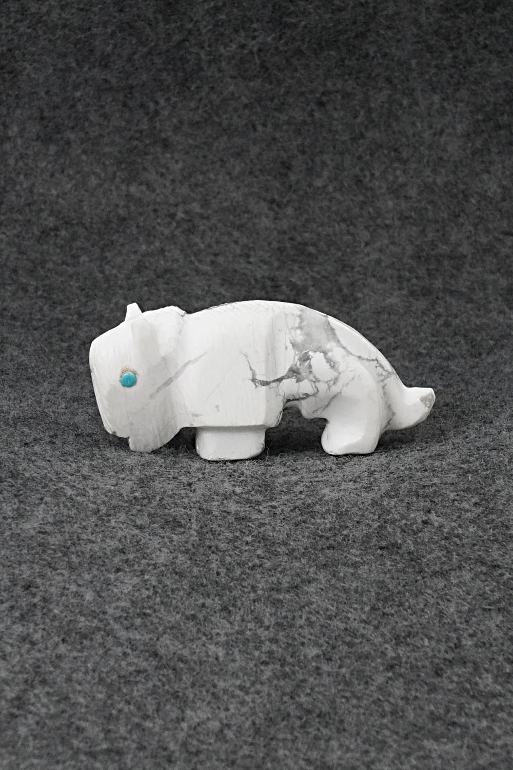 Buffalo Zuni Fetish Carving - Ronnie Lunasee