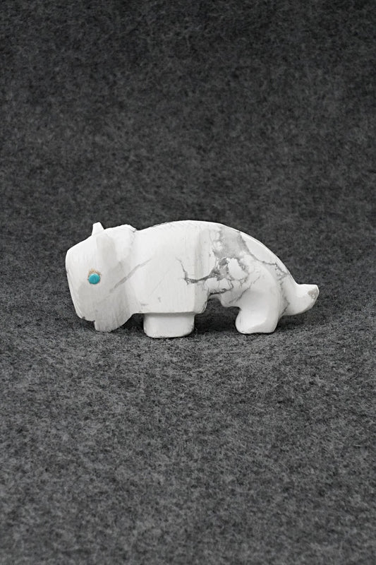 Buffalo Zuni Fetish Carving - Ronnie Lunasee