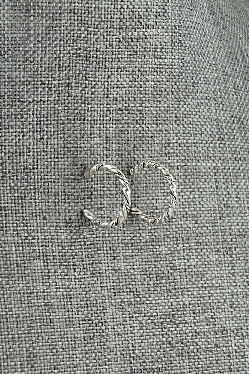 Sterling Silver Hoop Earrings - Elaine Tahe