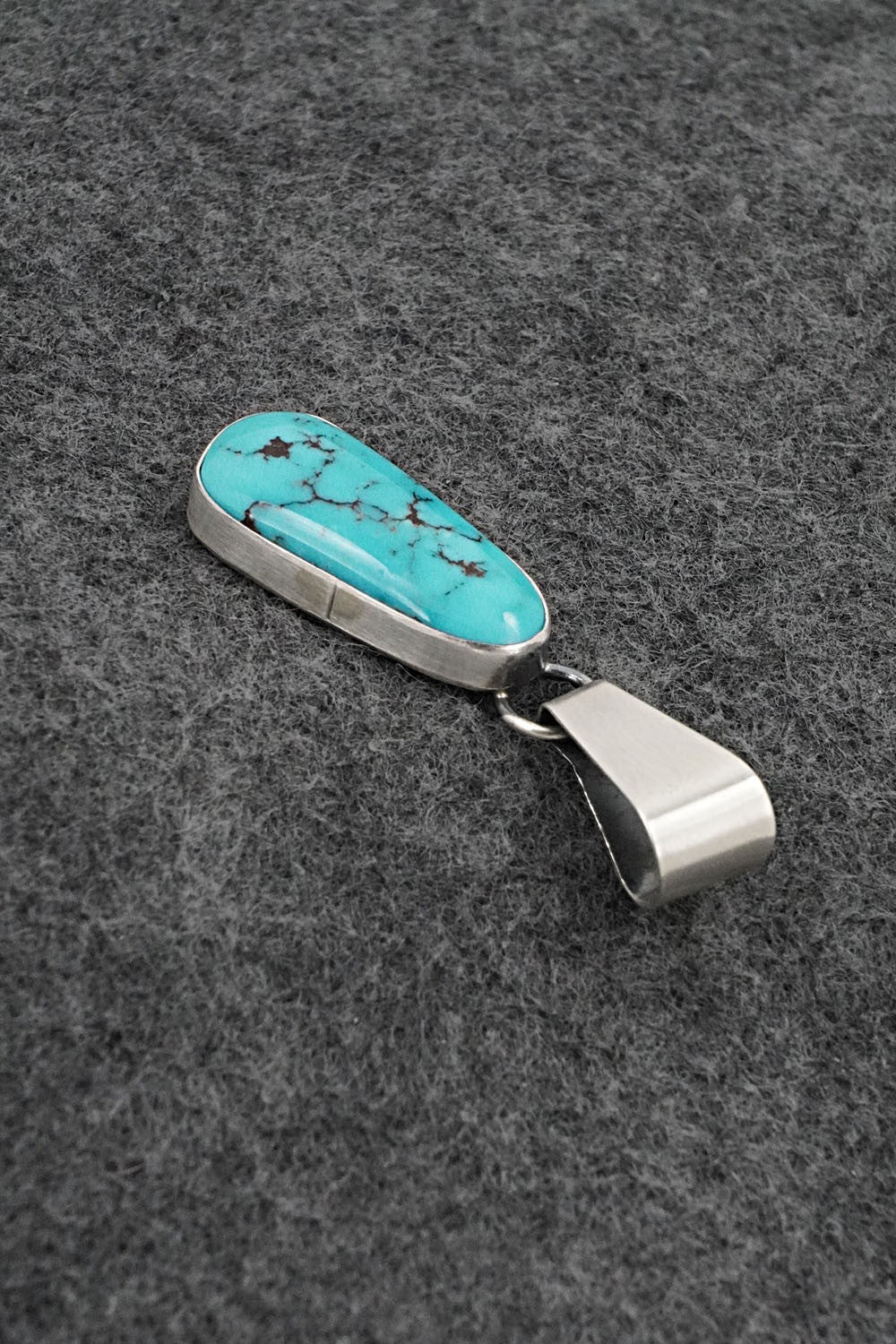 Turquoise & Sterling Silver Pendant - Rena Begay