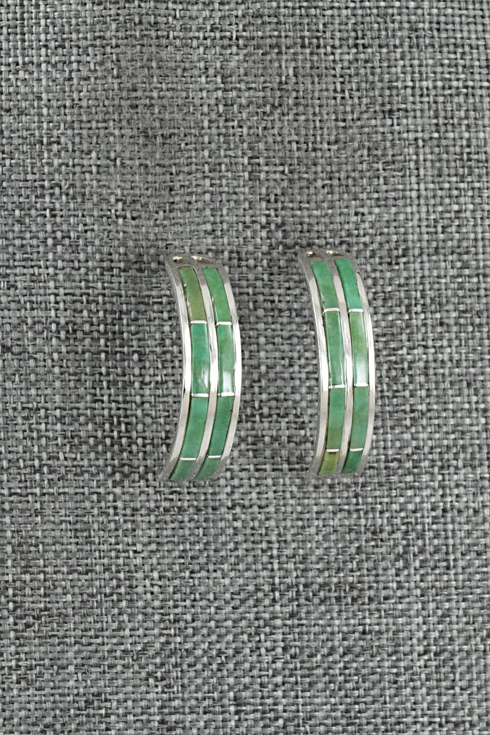 Turquoise & Sterling Silver Earrings - Andrew Enrico