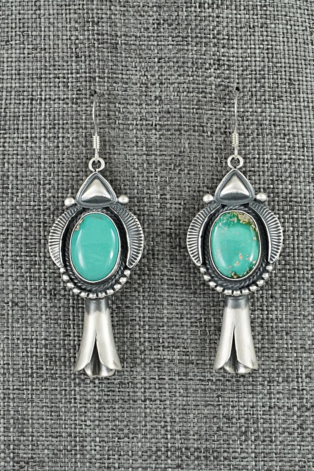 Turquoise & Sterling Silver Squash Blossom Set - Derrick Gordon