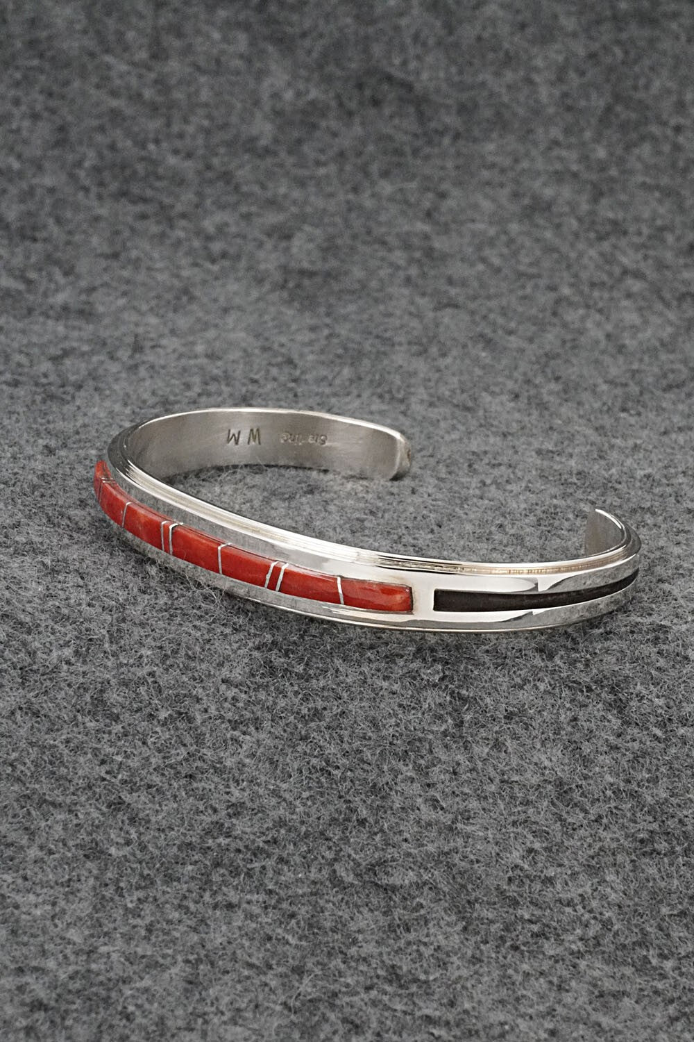 Coral & Sterling Silver Bracelet - Wilbert Muskett Jr.