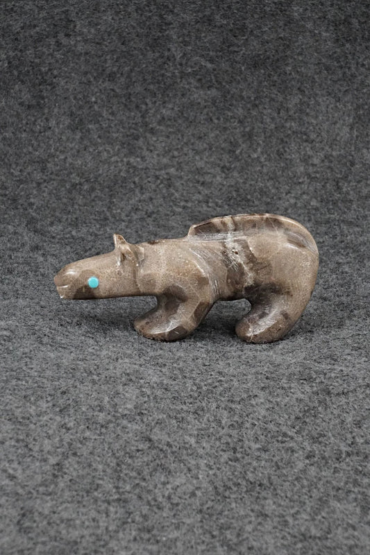 Mountain Lion Zuni Fetish Carving - Ronnie Lunasee