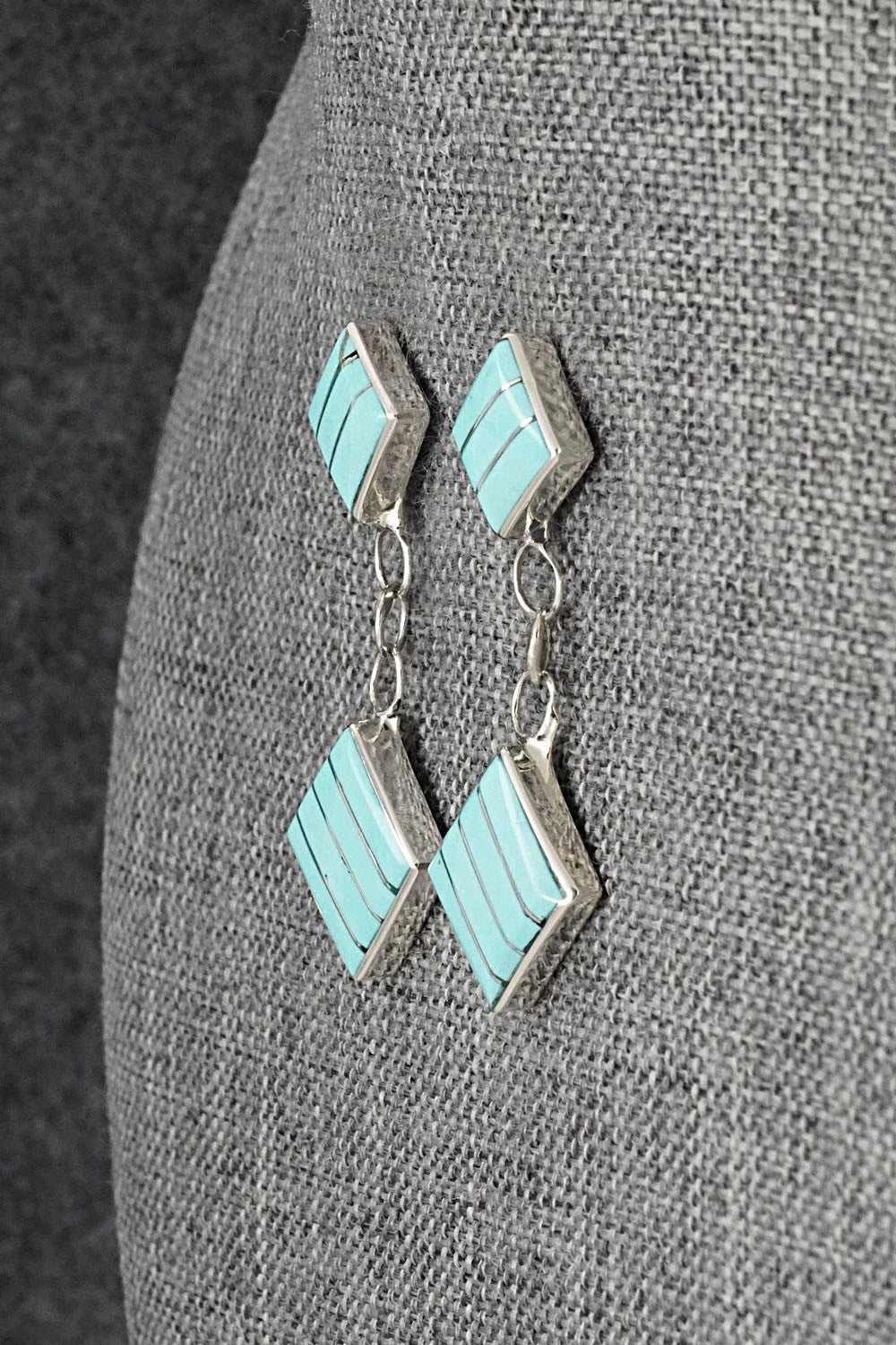 Turquoise & Sterling Silver Earrings - Michelle Haloo