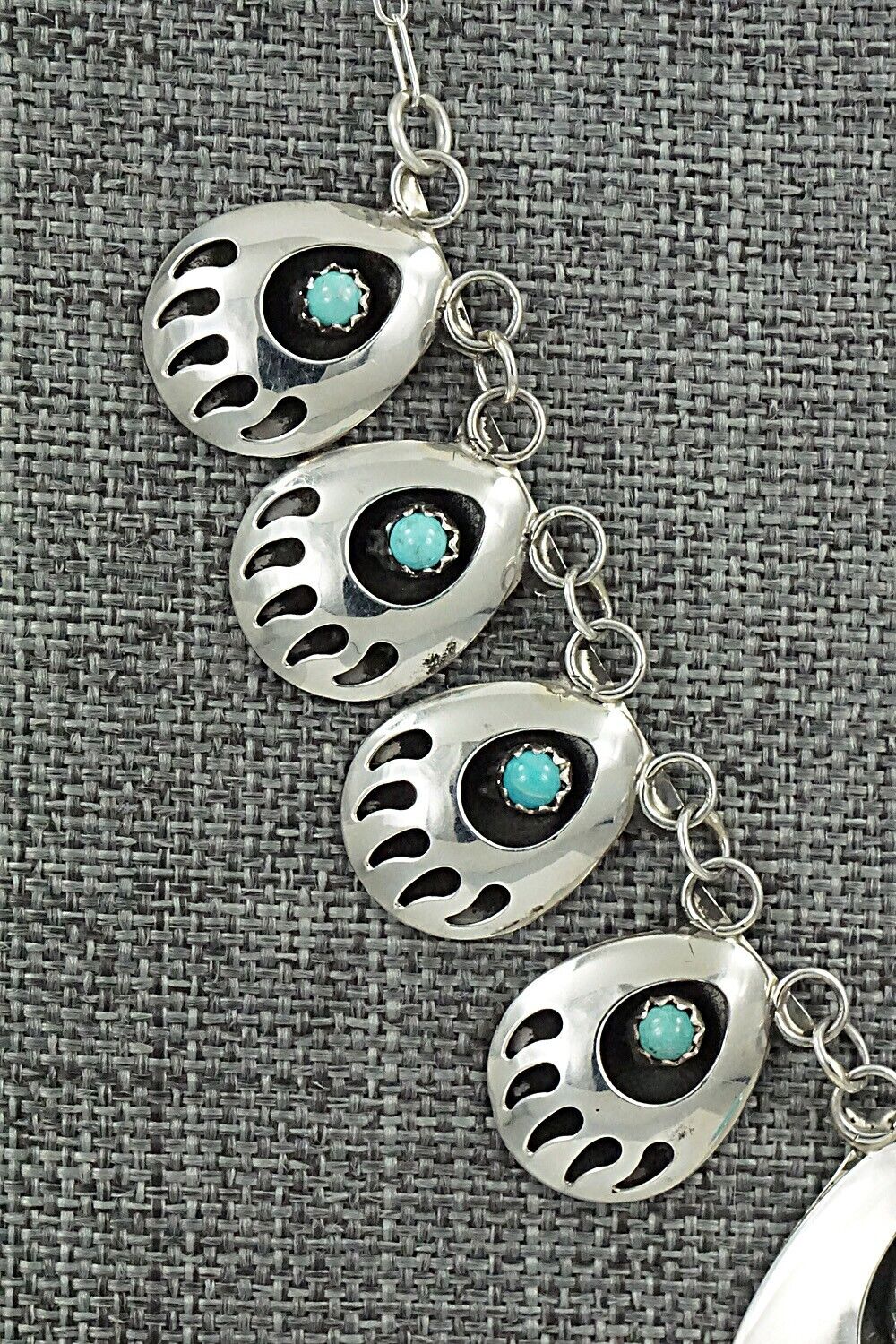 Turquoise & Sterling Silver Necklace - Leroy Parker