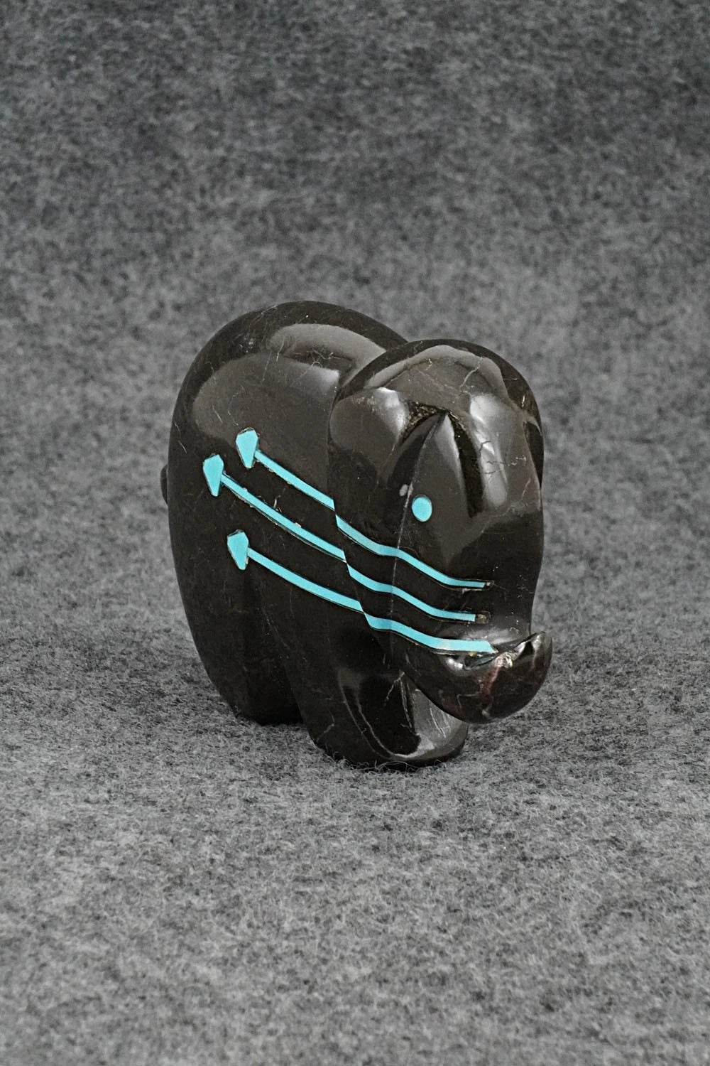 Elephant Zuni Fetish Carving - Kenric Laiwakete