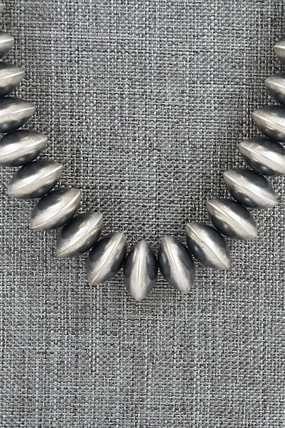 Sterling Silver Navajo Pearl Necklace 24" - Bryannen Halwood