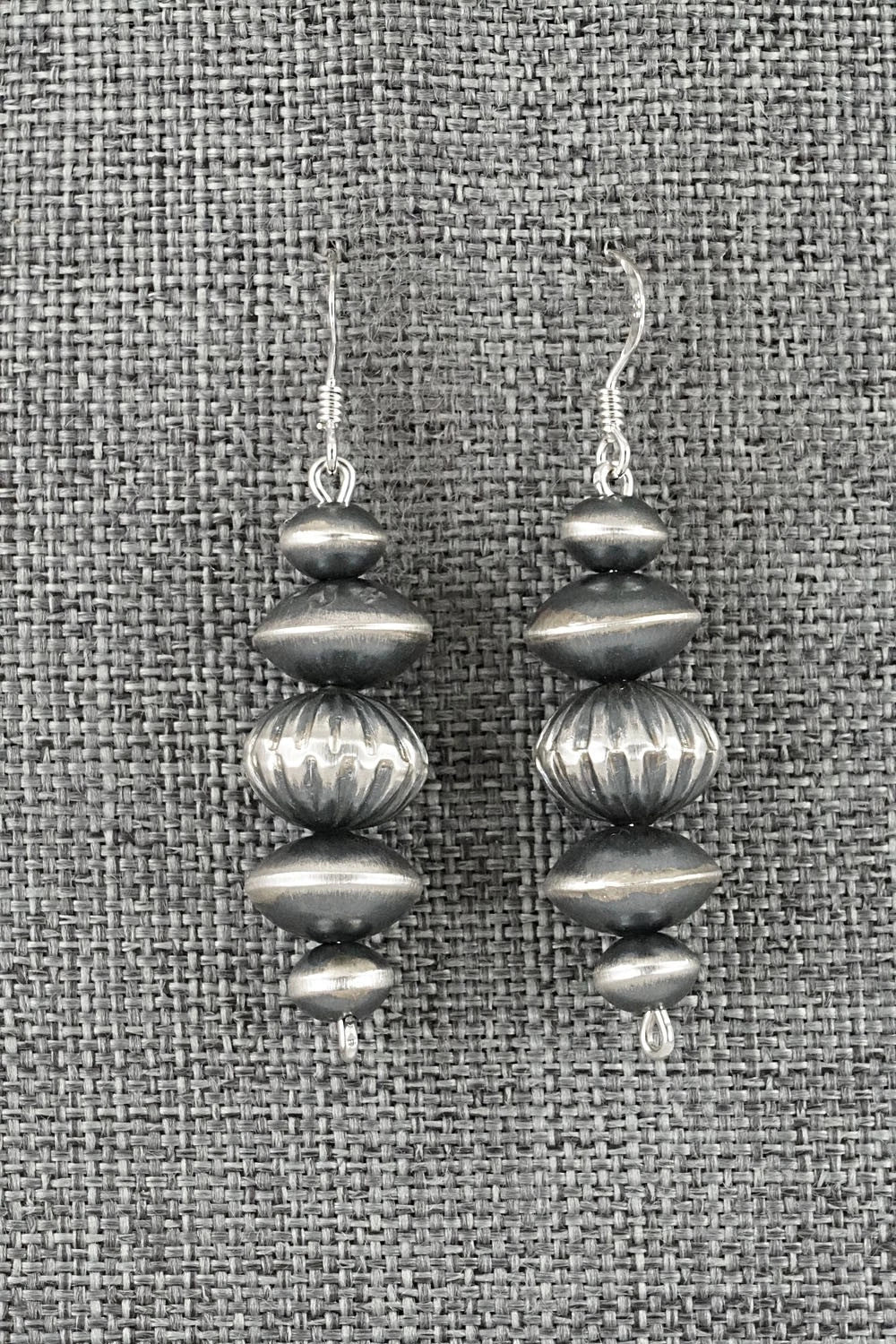 Sterling Silver Navajo Pearl Earrings - Preston Haley