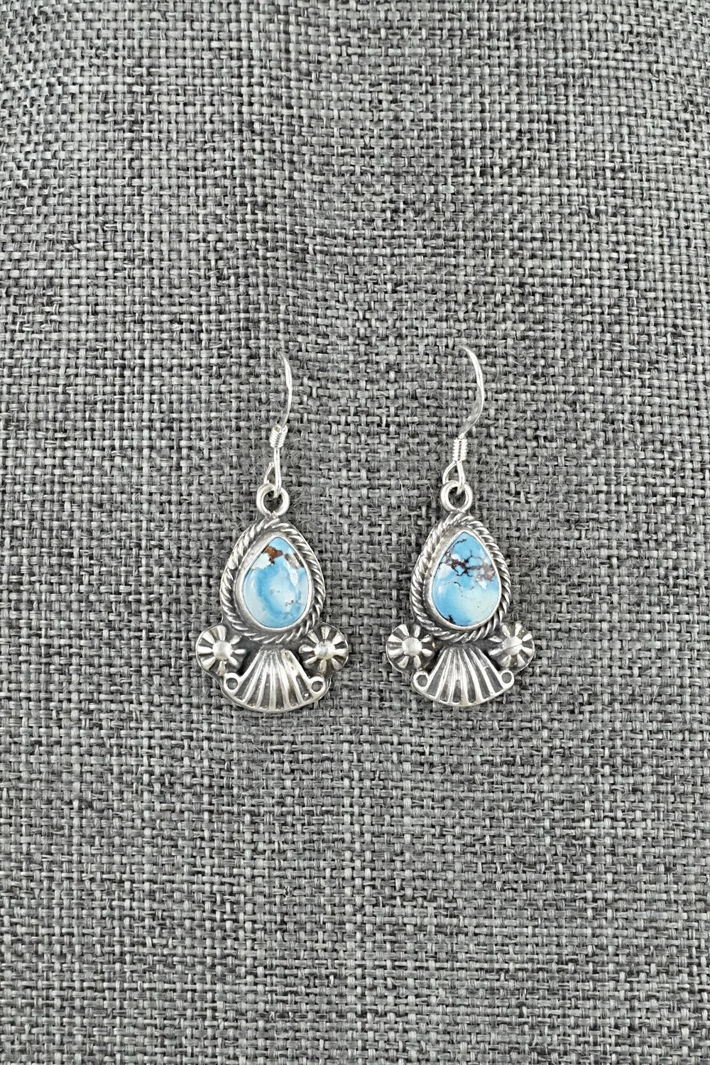 Turquoise & Sterling Silver Earrings - Verley Betone