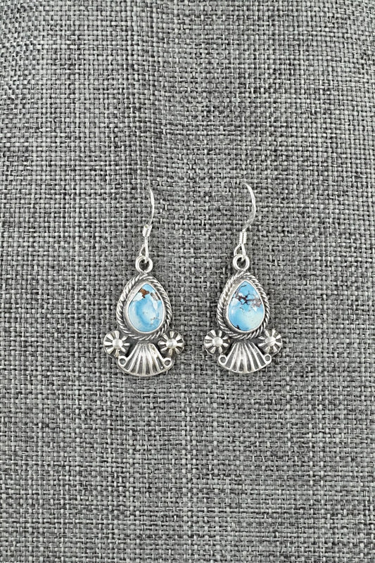 Turquoise & Sterling Silver Earrings - Verley Betone