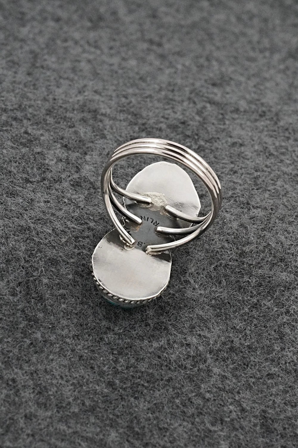 Turquoise & Sterling Silver Ring - Rena Begay - Size 8