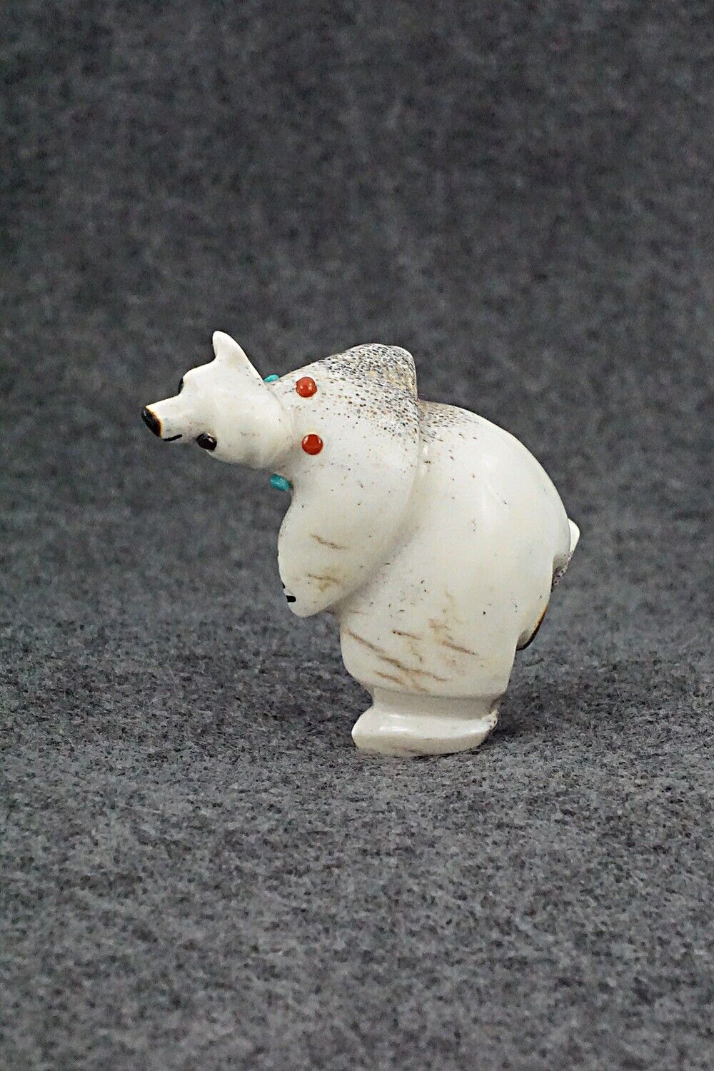 Dancing Bear Zuni Fetish Carving - Claudia Peina