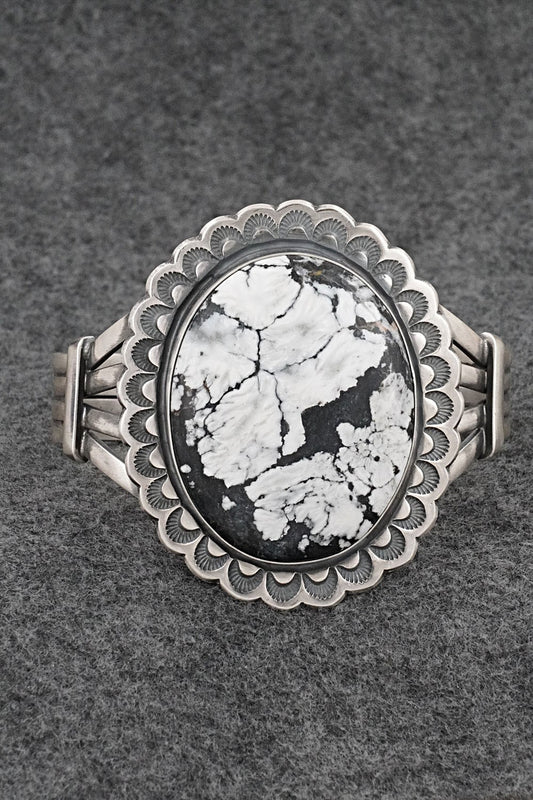 White Buffalo & Sterling Silver Bracelet - Randy Boyd
