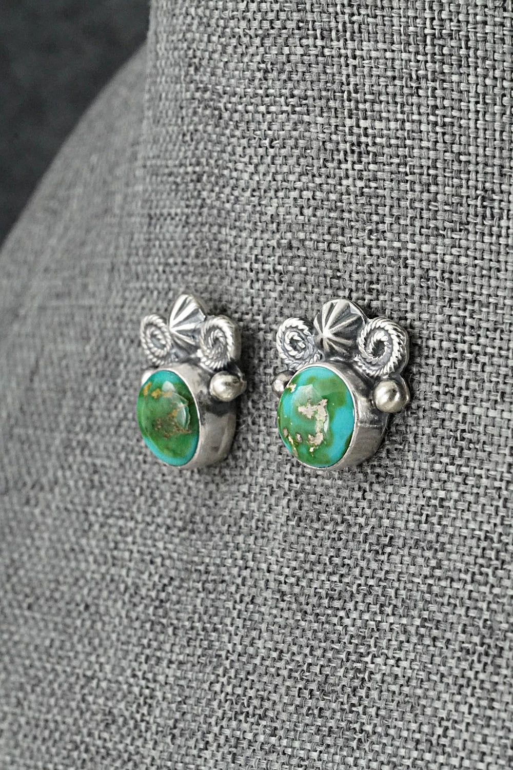Turquoise & Sterling Silver Squash Blossom Set - Darrin Livingston