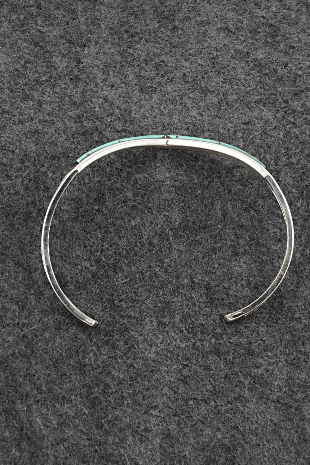 Turquoise & Sterling Silver Inlay Bracelet - Jamie Johnson