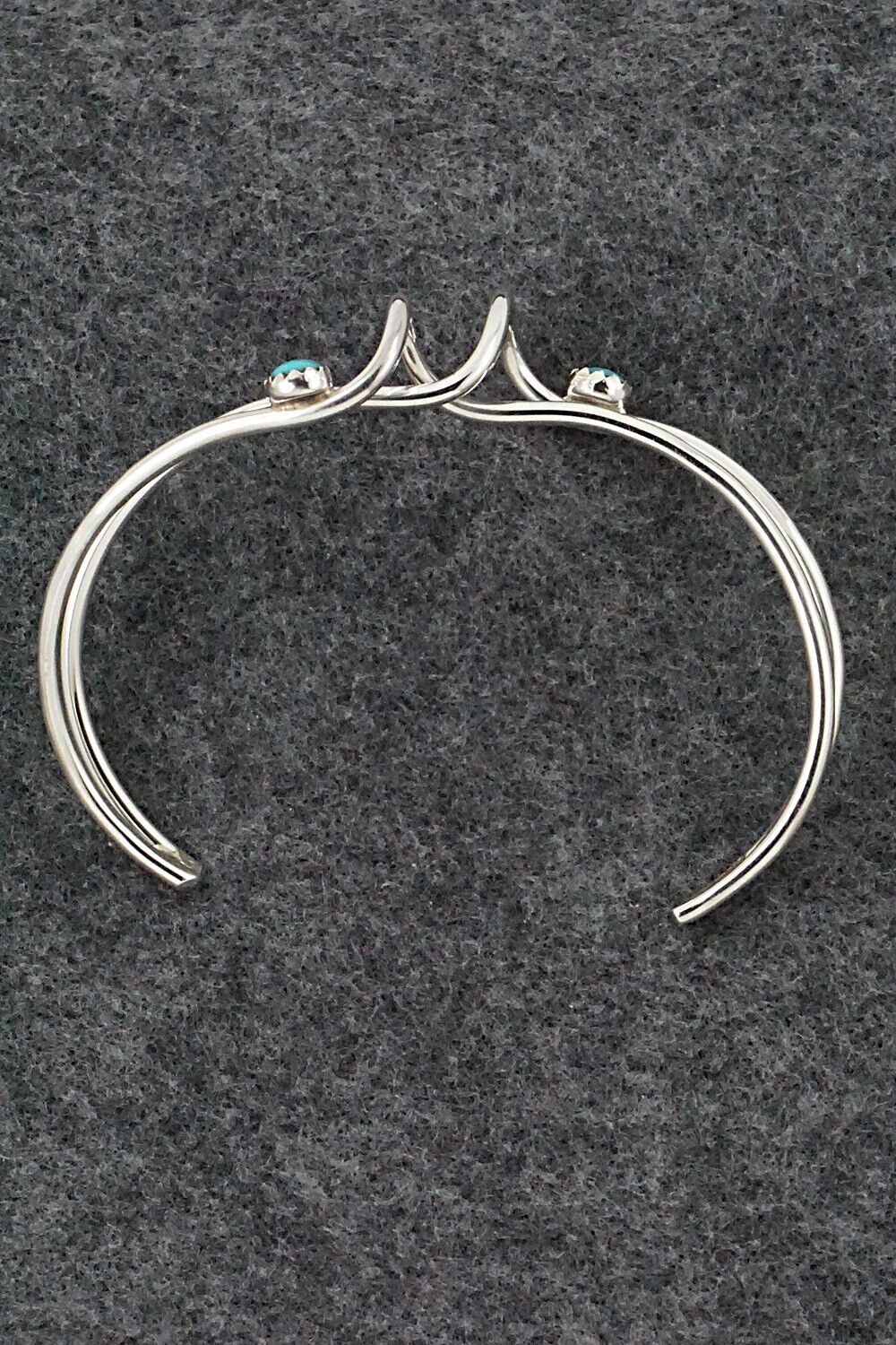 Turquoise & Sterling Silver Bracelet - Yolanda Skeets