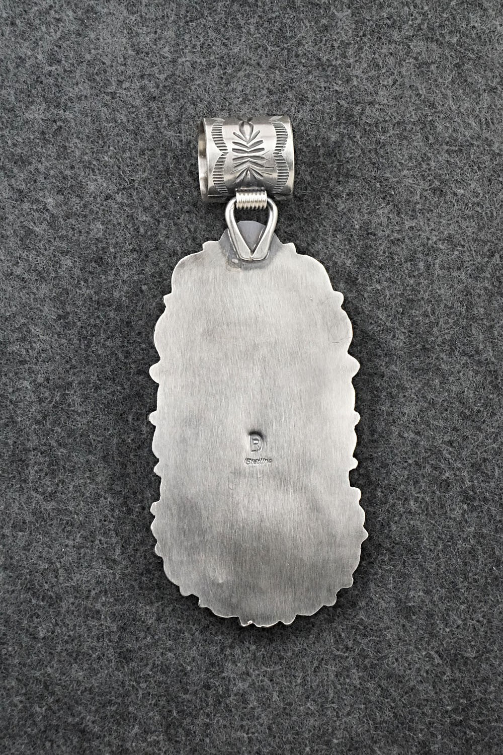 Turquoise & Sterling Silver Pendant - Raymond Delgarito