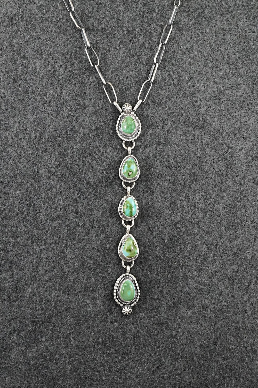 Turquoise & Sterling Silver Necklace - Bobby Johnson
