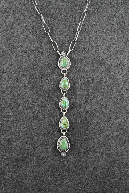 Turquoise & Sterling Silver Necklace - Bobby Johnson