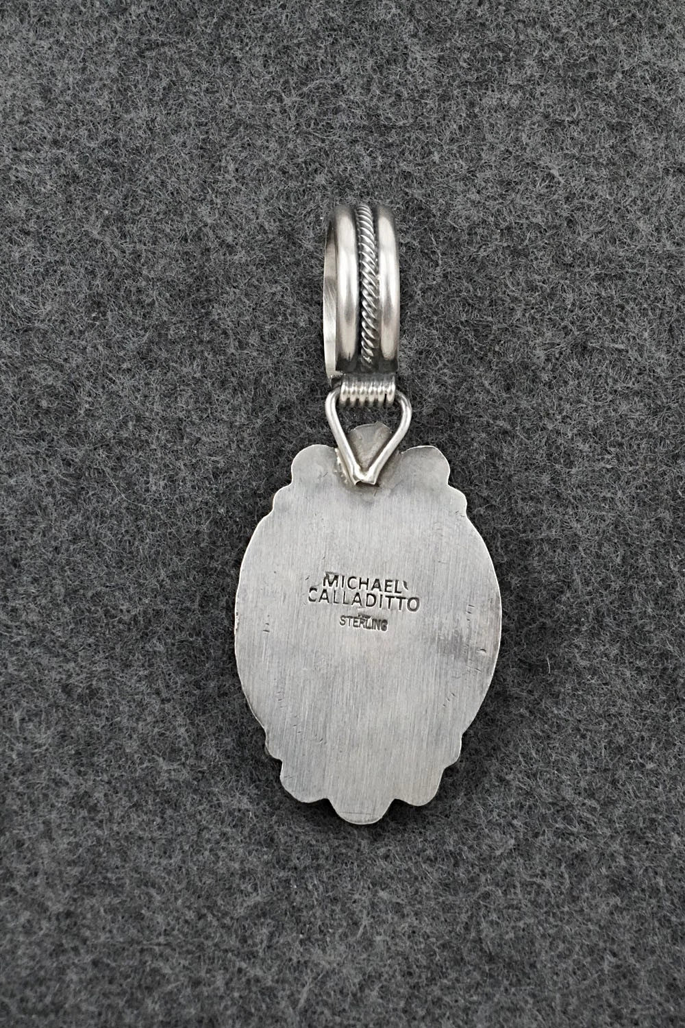 Turquoise & Sterling Silver Pendant - Michael Calladitto