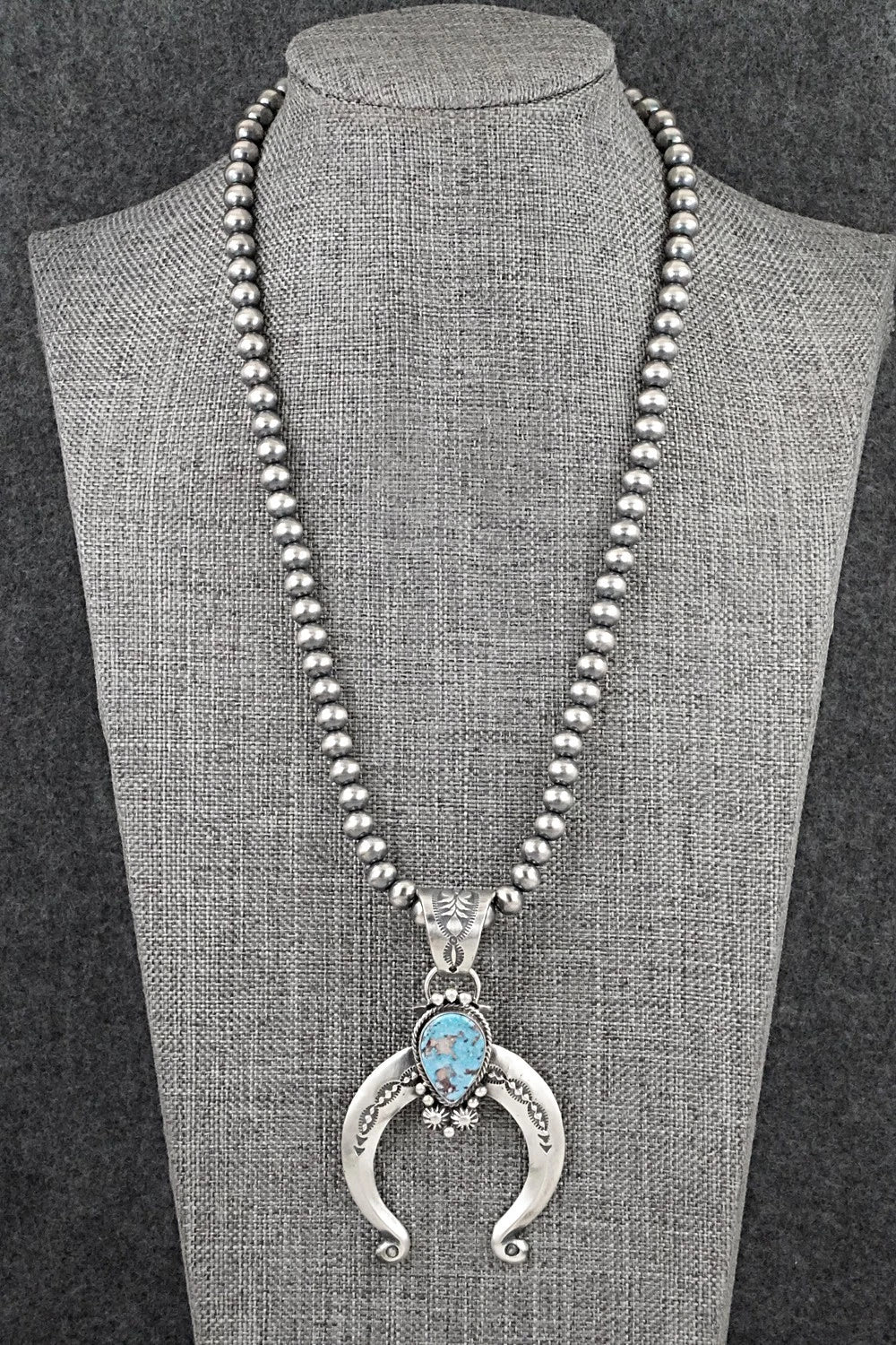 Turquoise & Sterling Silver Necklace - Samuel Yellowhair