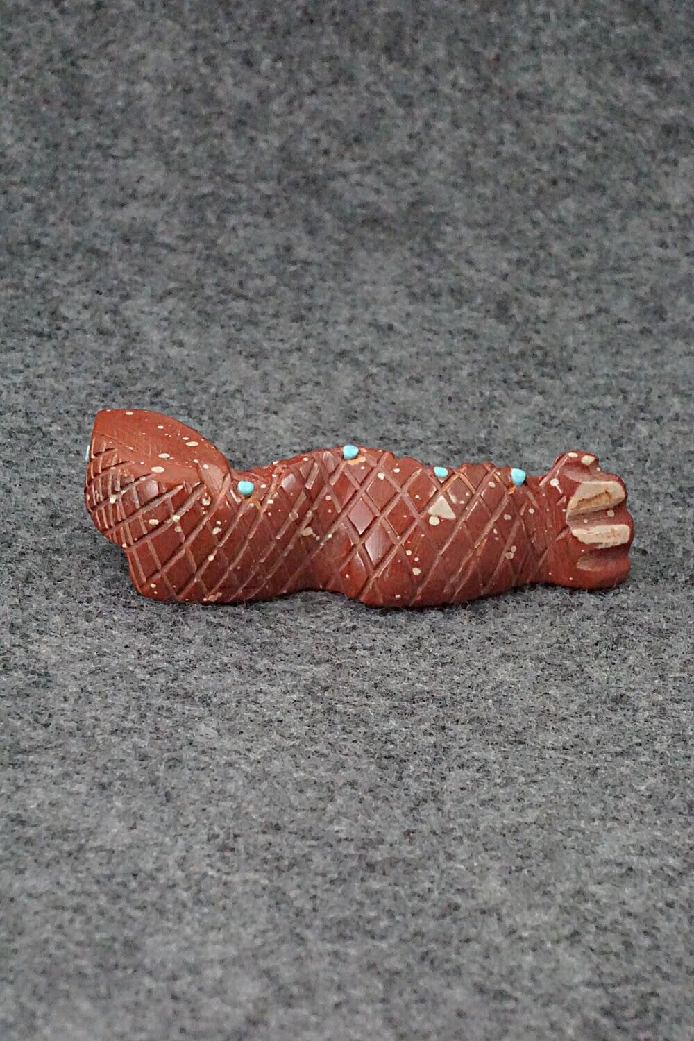 Snake Zuni Fetish Carving - Gilbert Lonjose