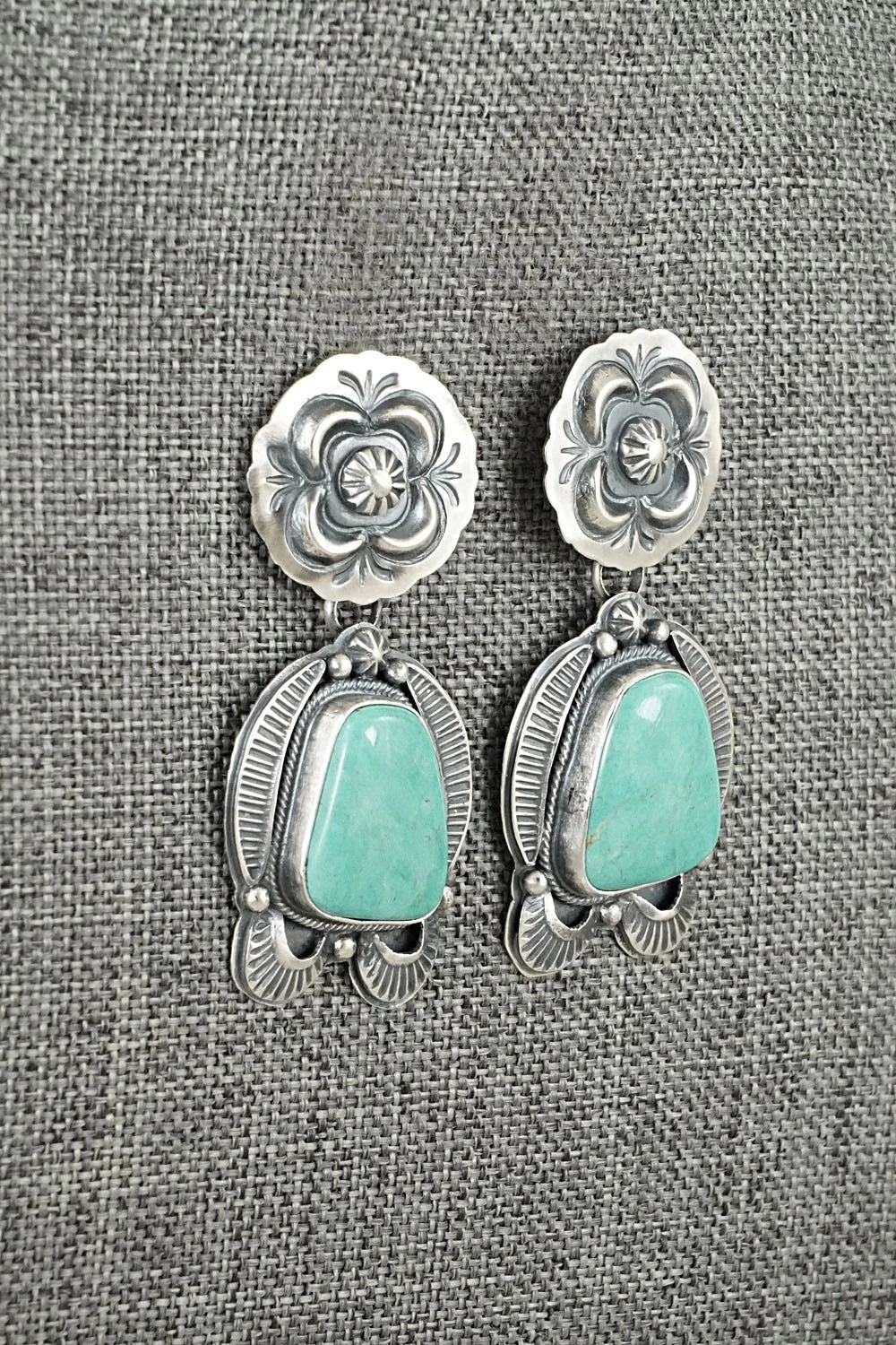 Turquoise & Sterling Silver Earrings - Randy Boyd