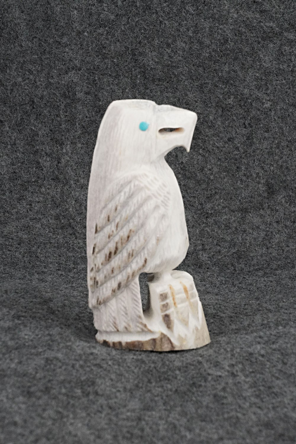 Eagle Zuni Fetish Carving - Garrick Weeka