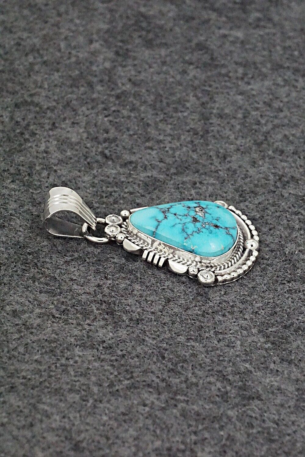 Turquoise & Sterling Silver Pendant - Daniel Benally