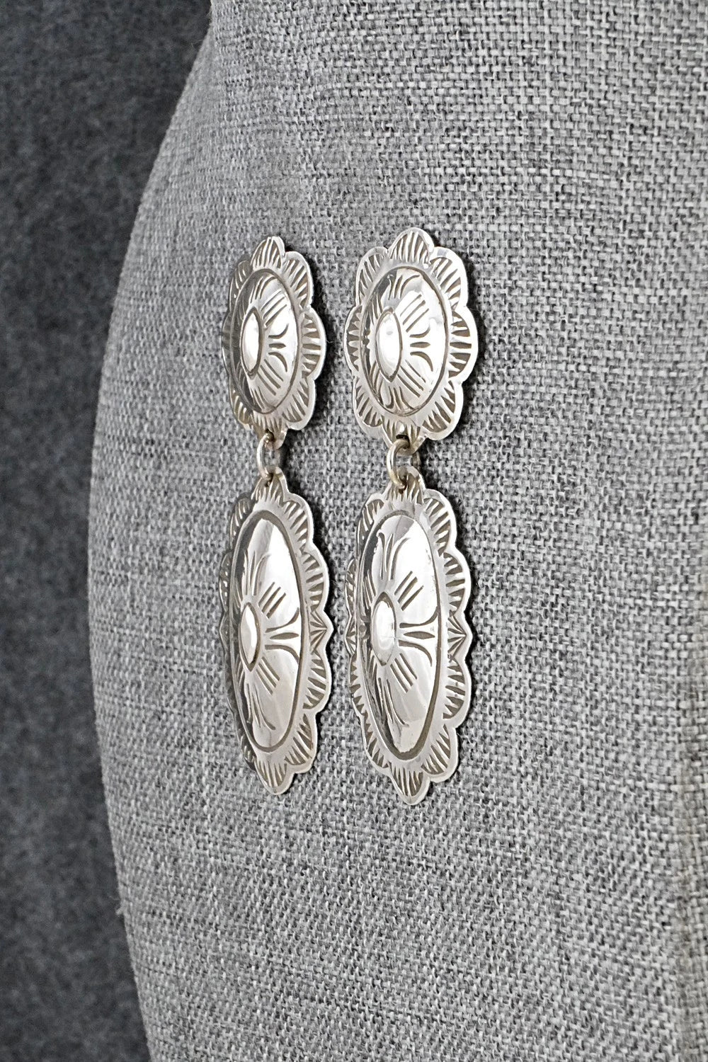 Sterling Silver Earrings - Bertha Begay