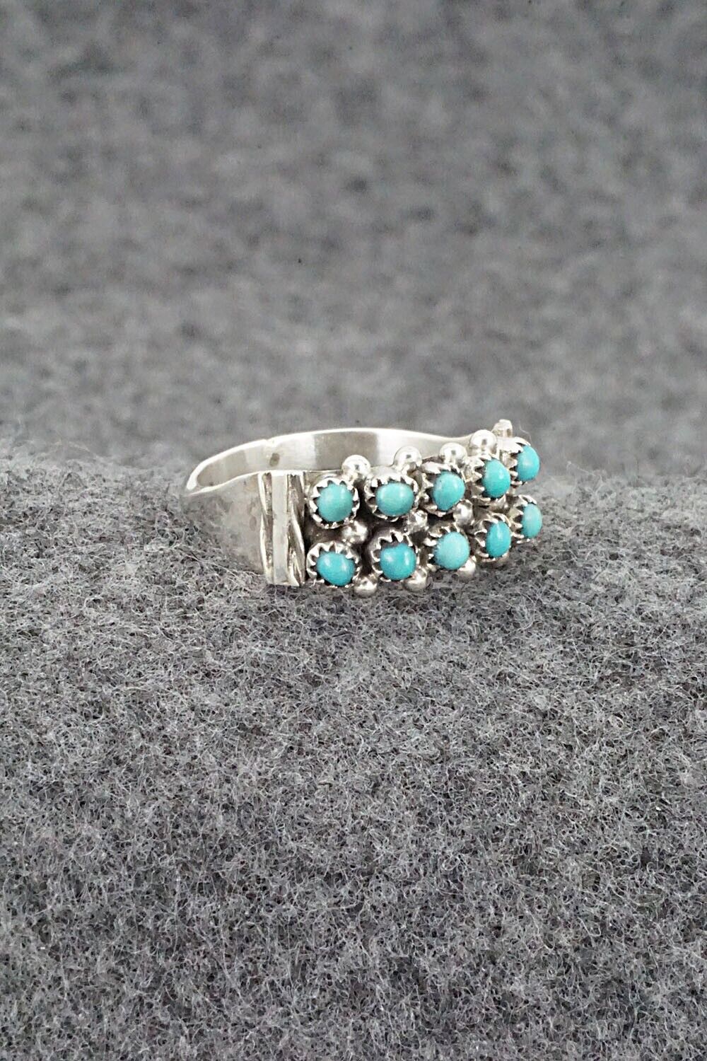 Turquoise & Sterling Silver Ring - Stephen Haloo - Size 7.25