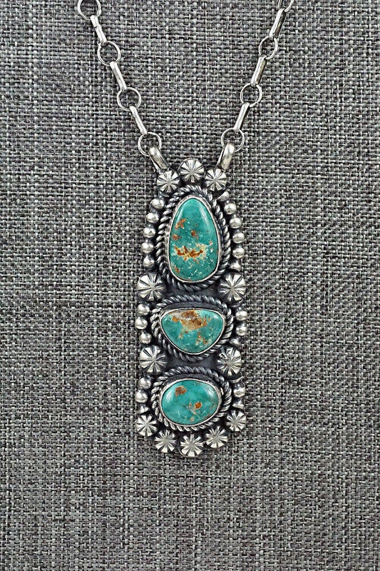 Turquoise & Sterling Silver Necklace - Jeff James