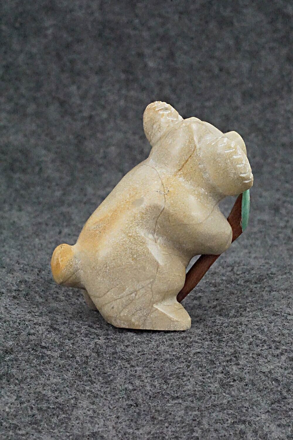 Koala Bear Zuni Fetish Carving - Enrike Leekya