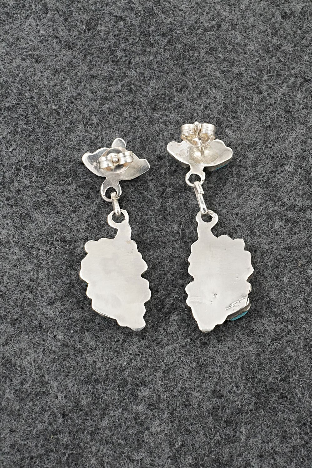 Turquoise & Sterling Silver Earrings - Vickie Johnson