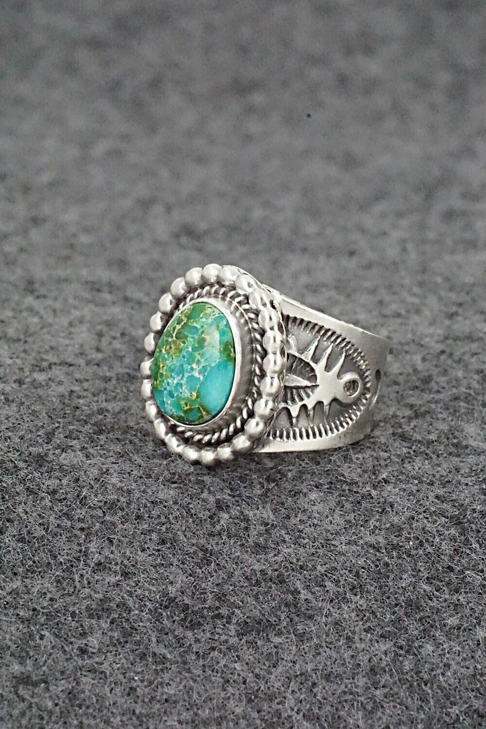 Turquoise & Sterling Silver Ring - Samuel Yellowhair - Size 6