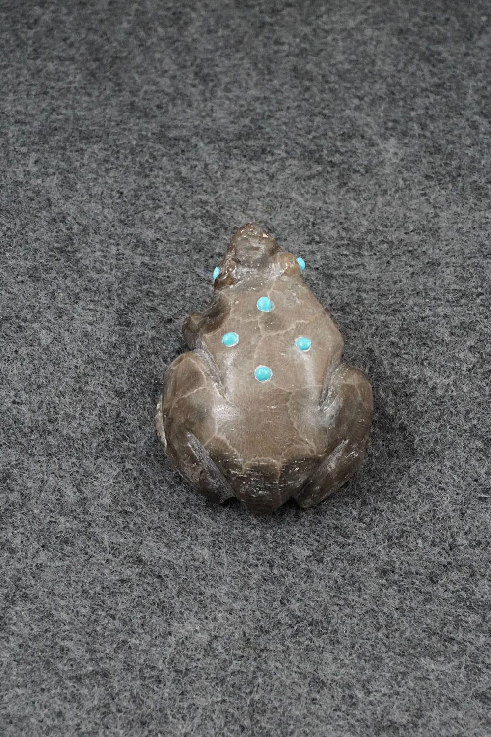 Frog Zuni Fetish Carving - Ronnie Lunasee