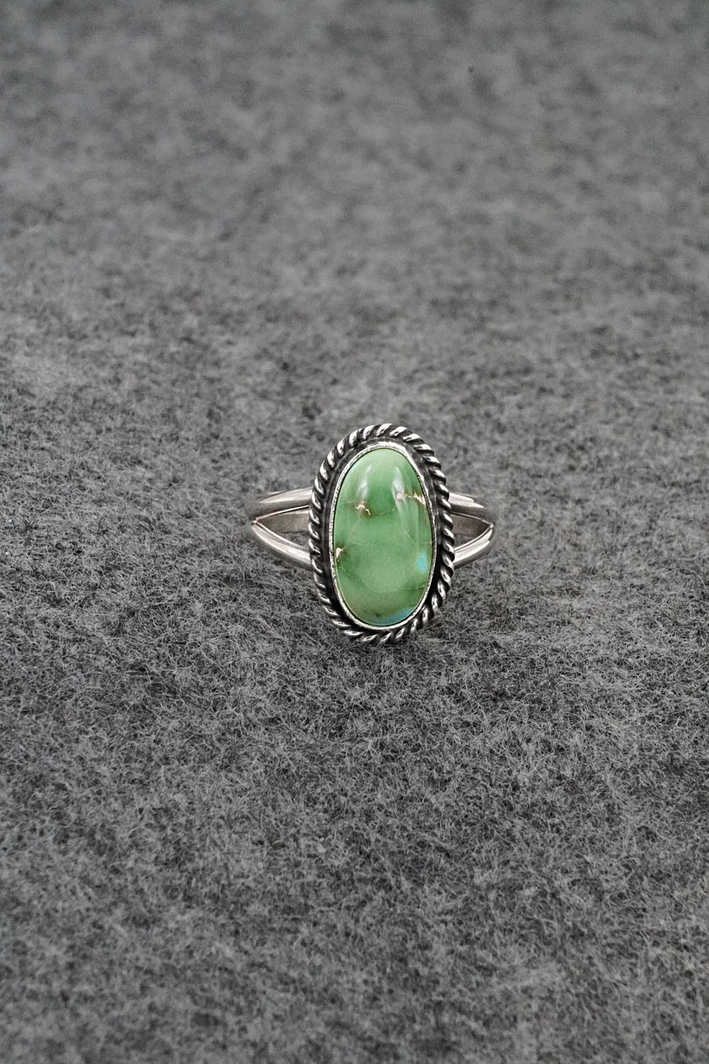 Turquoise & Sterling Silver Ring - Rosemary Saunders - Size 6