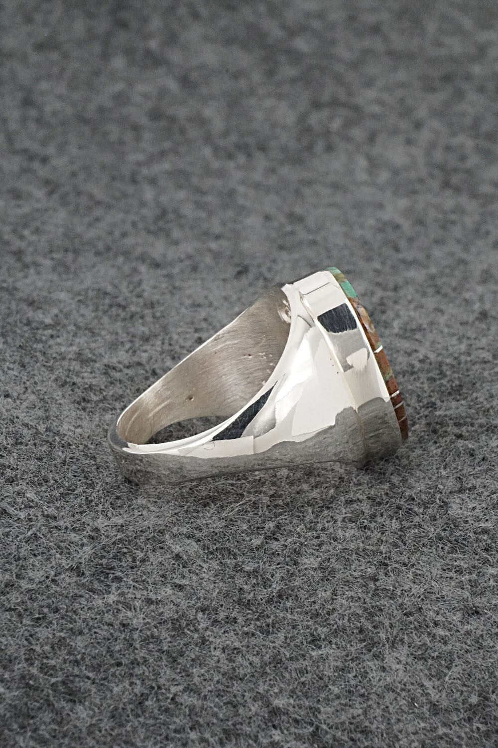 Turquoise & Sterling Silver Ring - Wilbert Gray - Size 11