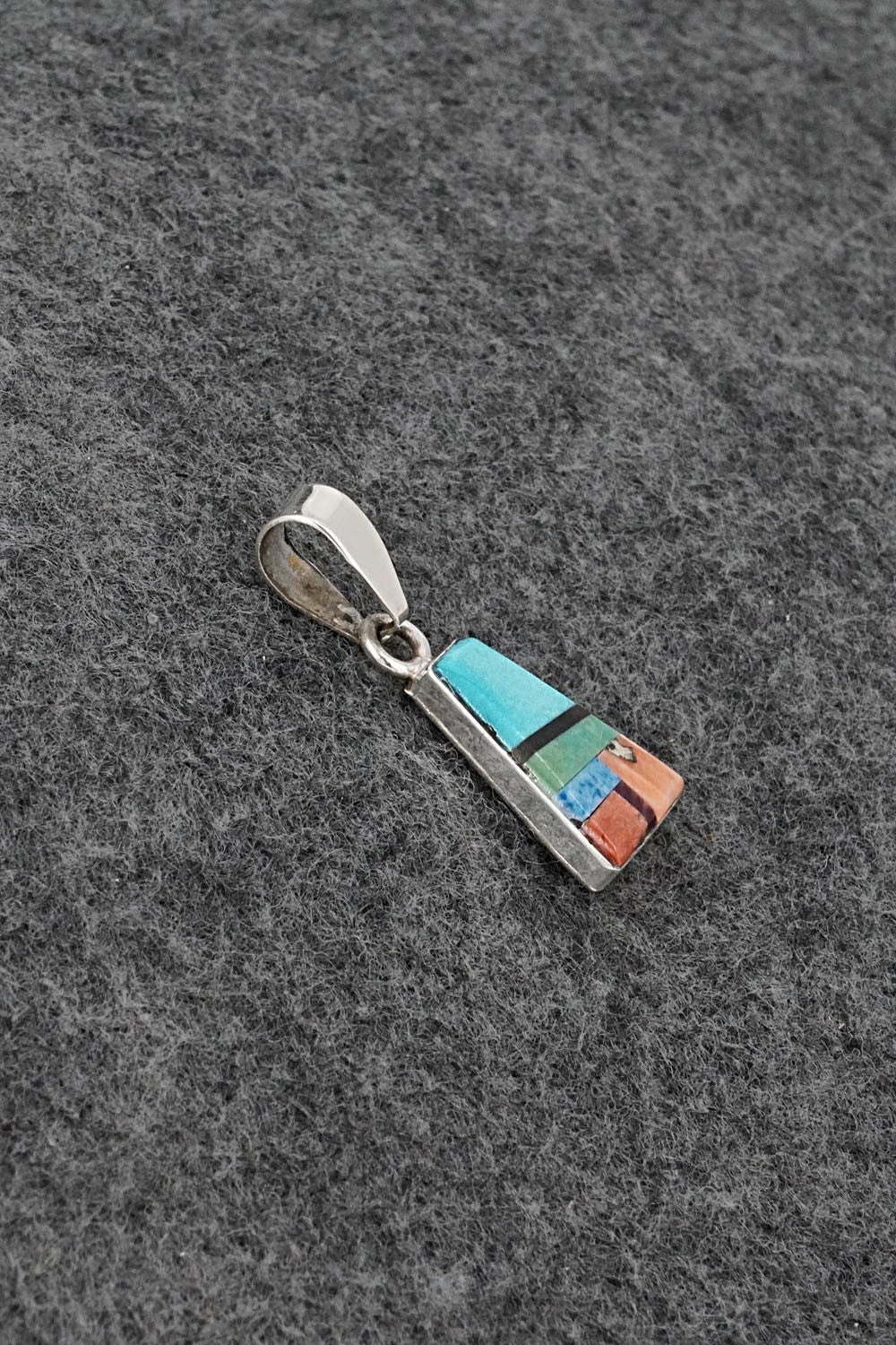 Multi Stone & Sterling Silver Pendant - Priscilla Smith