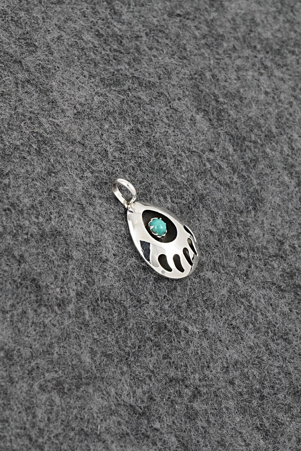 Turquoise & Sterling Silver Pendant - Sandra Parker