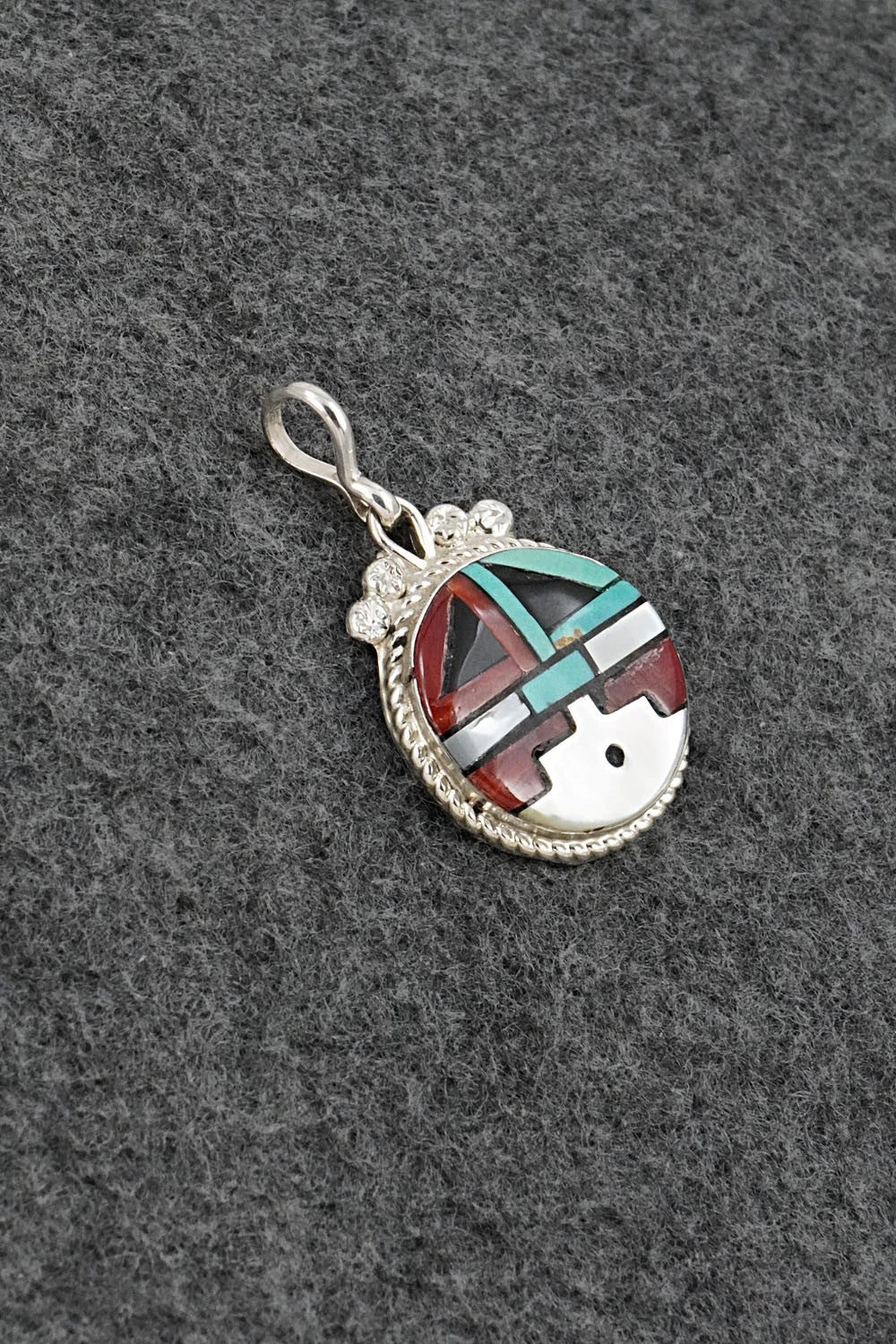 Multi-Stone & Sterling Silver Pendant - Ola Eriacho