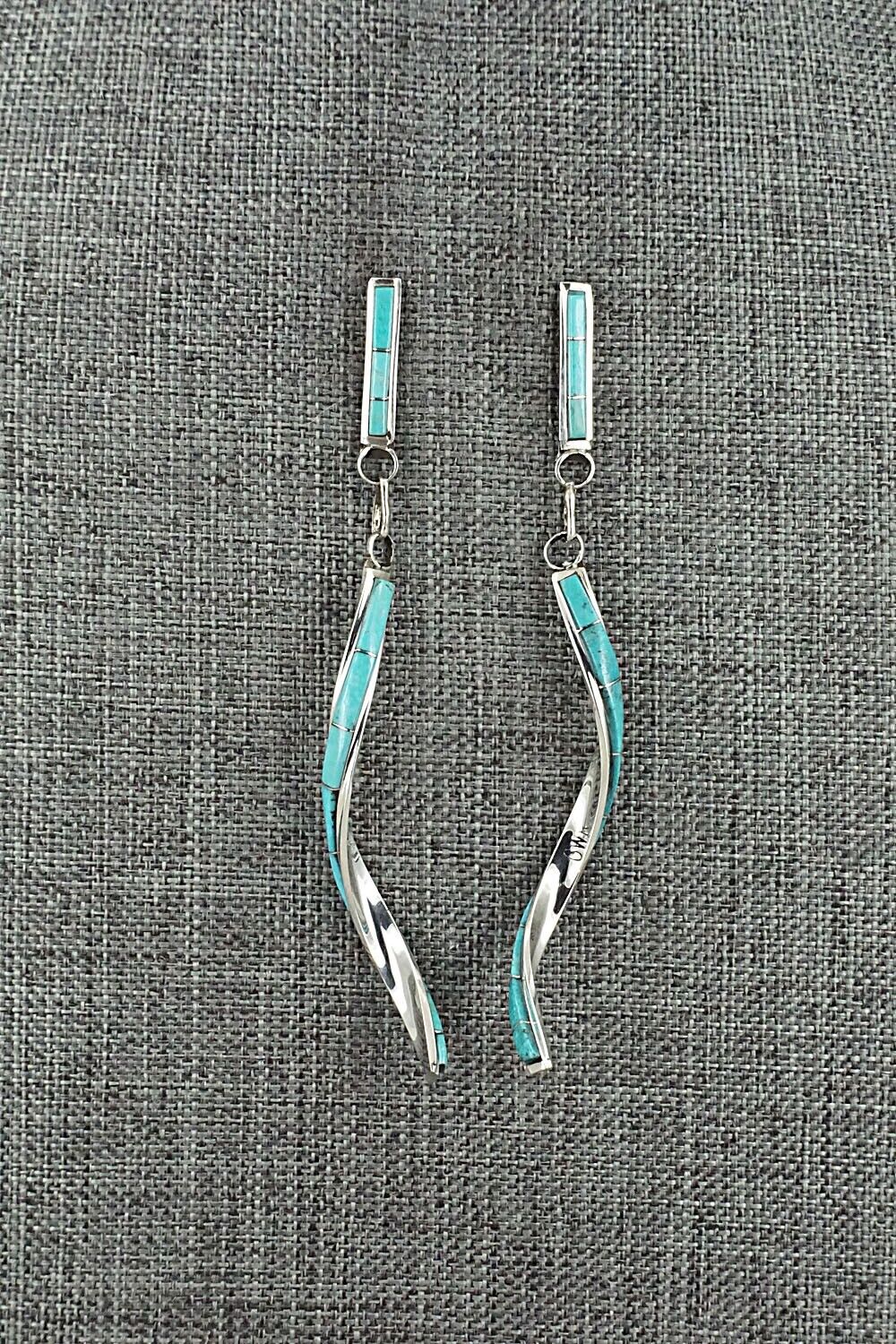 Turquoise & Sterling Silver Earrings - Gloria Waseta