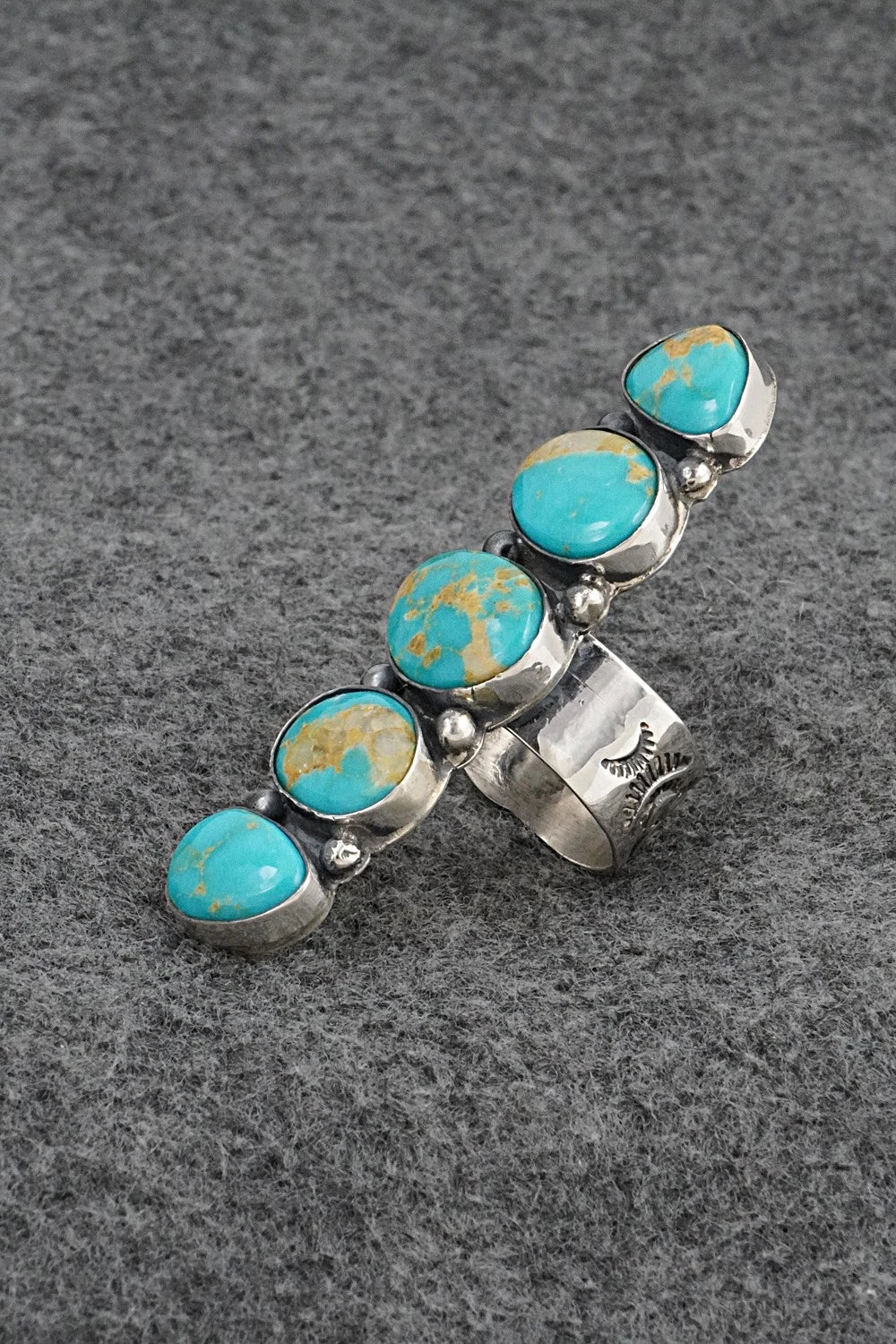 Turquoise & Sterling Silver Ring - Cody Noble - Size 8.5