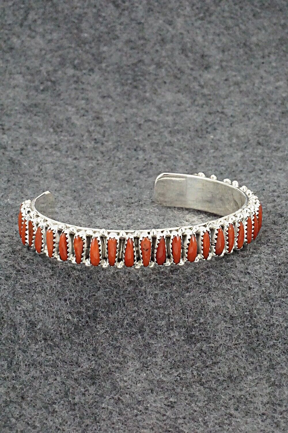 Coral & Sterling Silver Bracelet - Erick Wilson