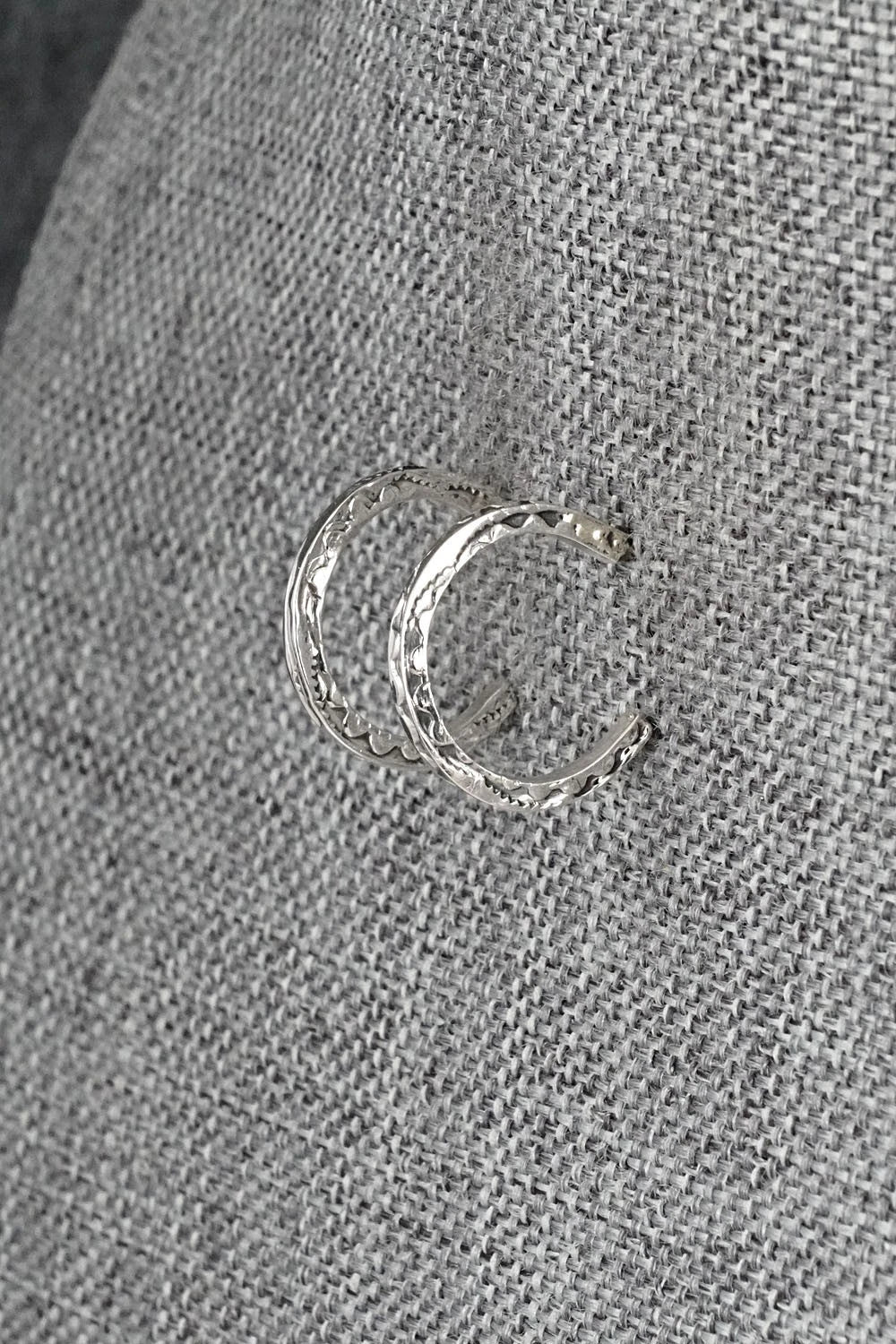 Sterling Silver Hoop Earrings - Elaine Tahe