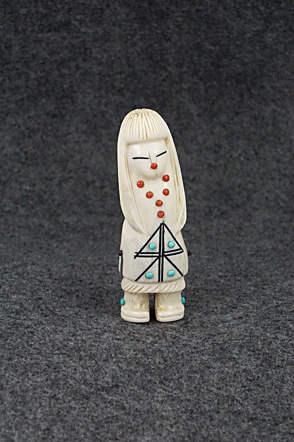 Corn Maiden Zuni Fetish Carving - Claudia Peina