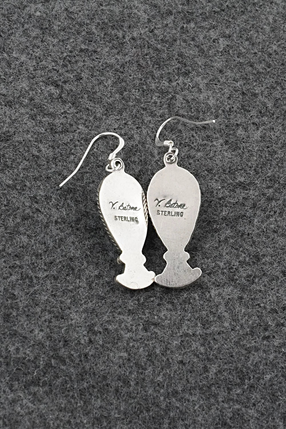 Turquoise & Sterling Silver Earrings - Verley Betone