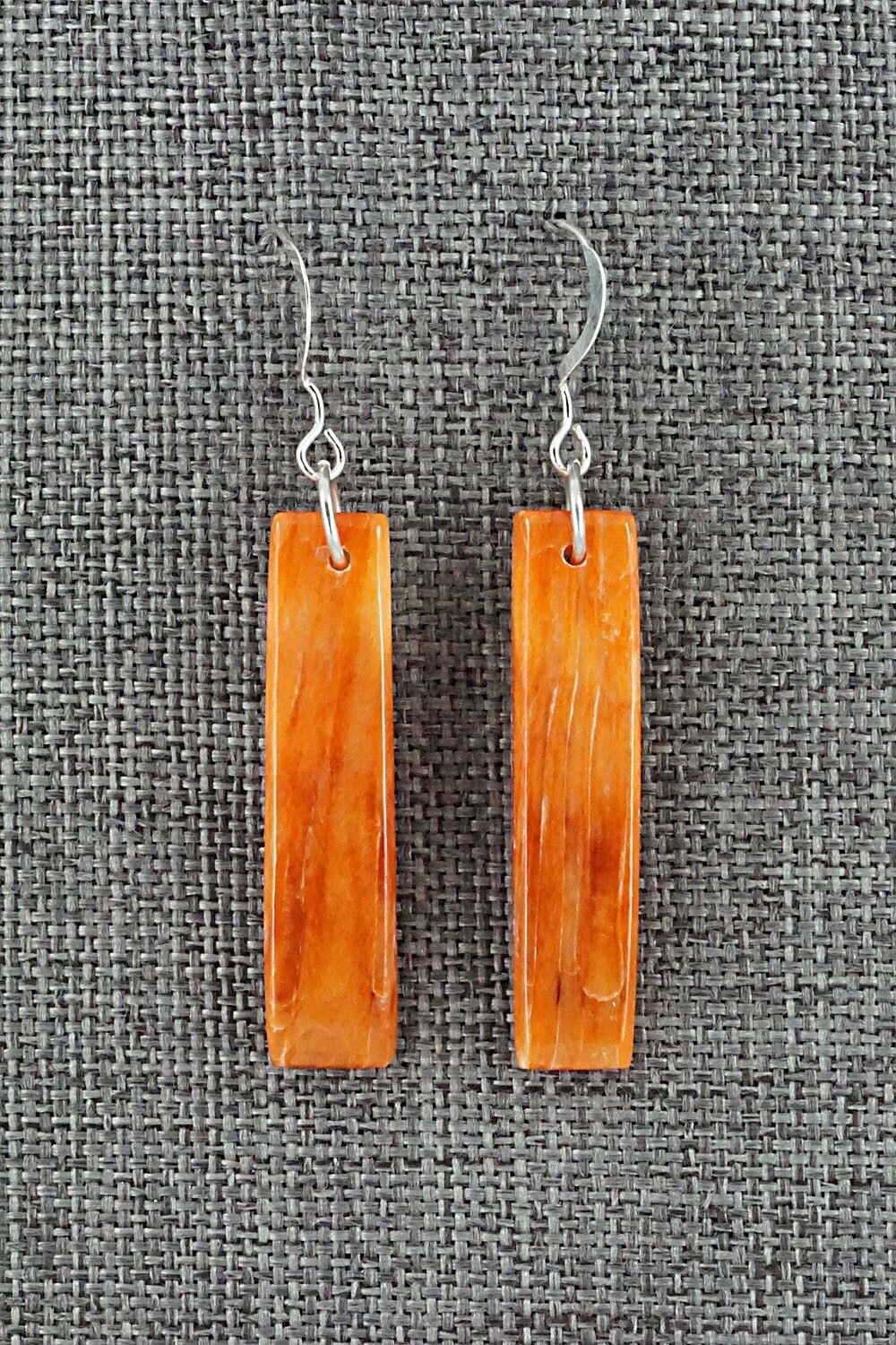 Spiny Oyster & Sterling Silver Earrings - Jesus Espino